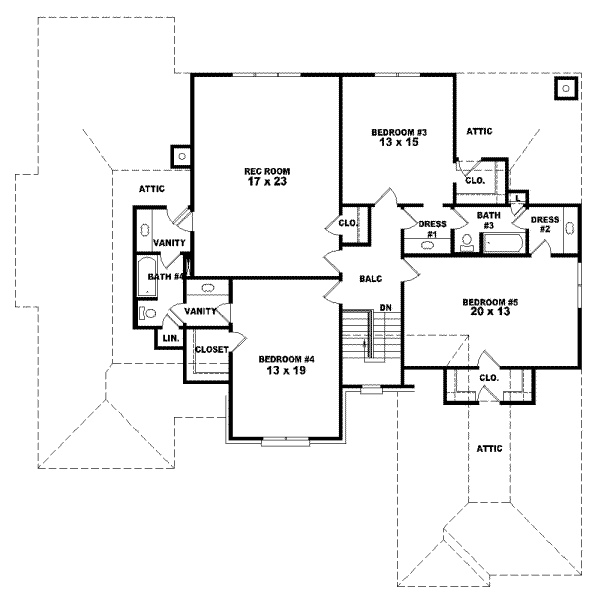 Upper/Second Floor Plan:6-998