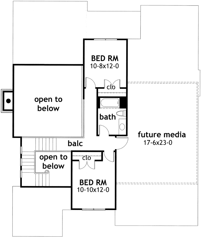 Upper/Second Floor Plan:61-104