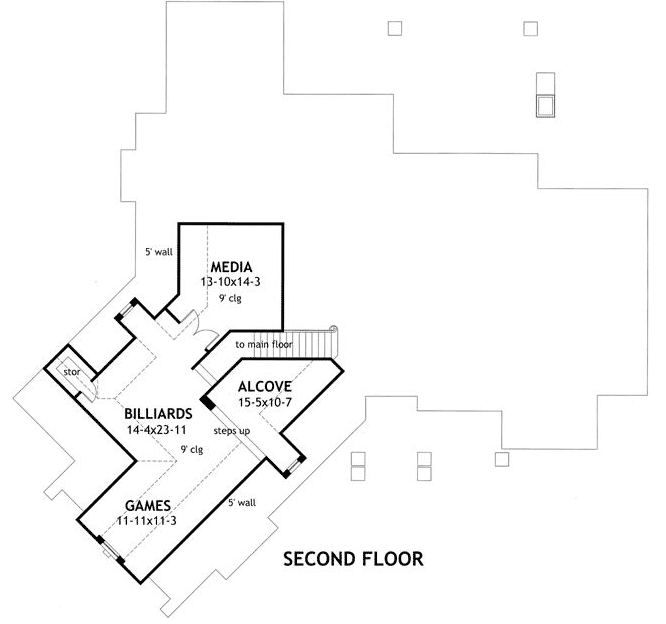 Upper/Second Floor Plan:61-112