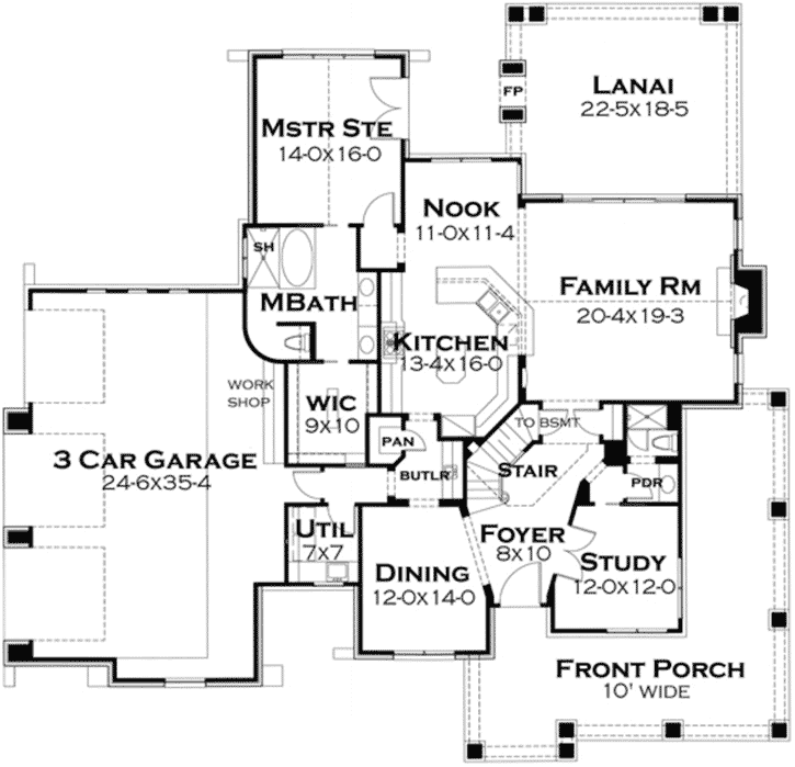 Main Floor Plan: 61-115
