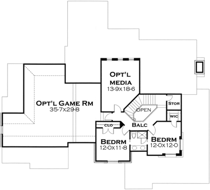 Upper/Second Floor Plan:61-115