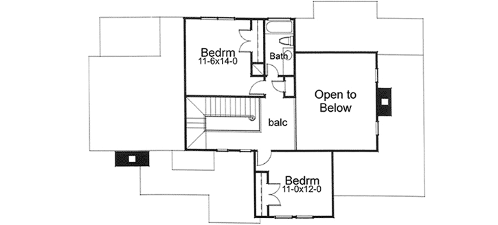 Upper/Second Floor Plan:61-146
