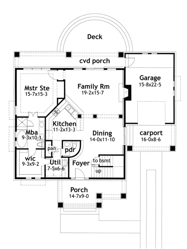 Main Floor Plan: 61-155