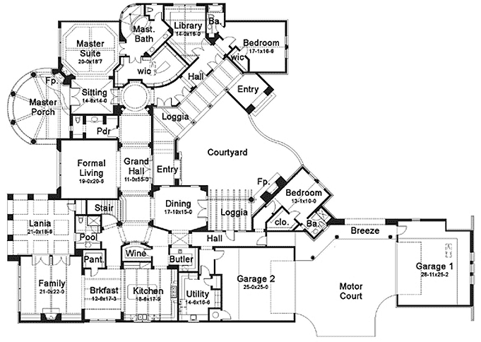 Main Floor Plan: 61-190