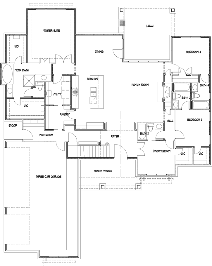 Modern-farmhouse Style House Plans 61-207