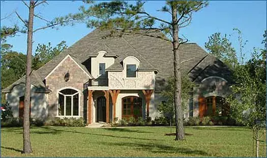 French Country house plans 62-130 - front exterior, 2,897 sq ft, 3 bed, 2 bath house plans | Monster House Plans