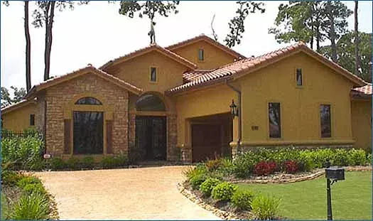 Spanish house plans 62-138 - front exterior, 2,990 sq ft, 3 bed, 3 bath house plans | Monster House Plans