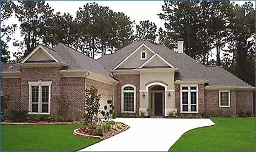 Traditional house plans 62-146 - front exterior, 3,115 sq ft, 4 bed, 3 bath house plans | Monster House Plans