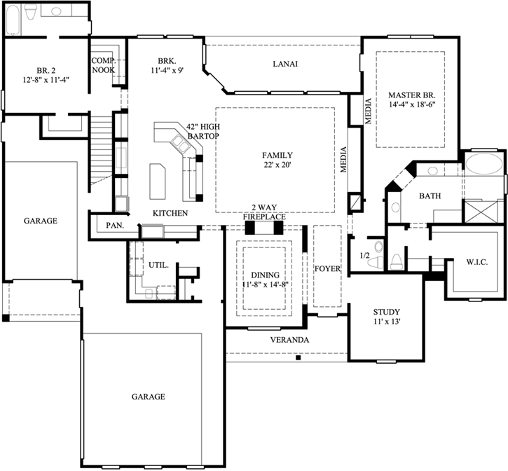 Main Floor Plan: 62-170