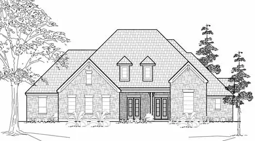 Traditional house plans 62-173 - front exterior, 3,367 sq ft, 4 bed, 3 bath house plans | Monster House Plans