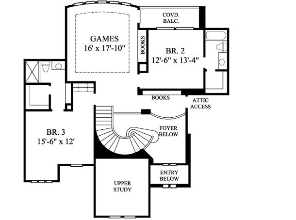 Upper/Second Floor Plan:62-184