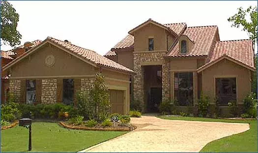 Tuscan house plans 62-200 - front exterior, 3,597 sq ft, 3 bed, 3 bath house plans | Monster House Plans