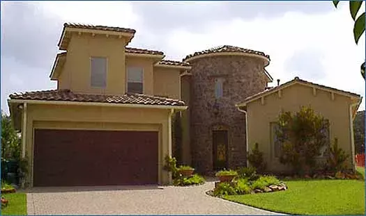 Spanish house plans 62-206 - front exterior, 3,621 sq ft, 3 bed, 3 bath house plans | Monster House Plans