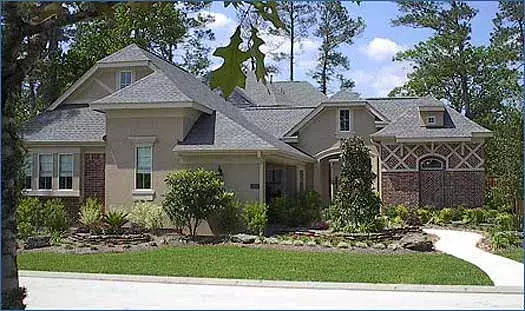 French Country house plans 62-215 - front exterior, 3,660 sq ft, 3 bed, 2 bath house plans | Monster House Plans