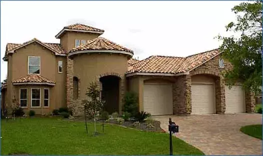 Mediterranean house plans 62-229 - front exterior, 3,734 sq ft, 3 bed, 3 bath house plans | Monster House Plans