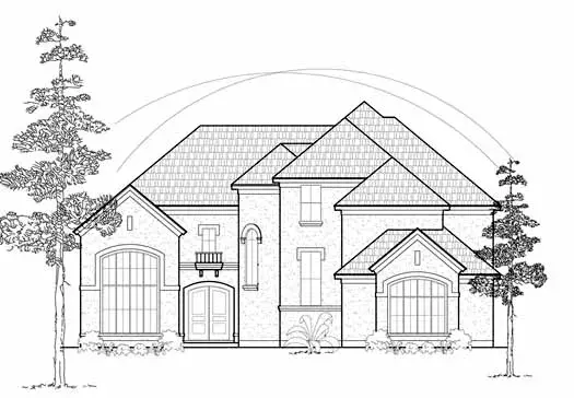 Mediterranean house plans 62-230 - front exterior, 3,742 sq ft, 4 bed, 3 bath house plans | Monster House Plans