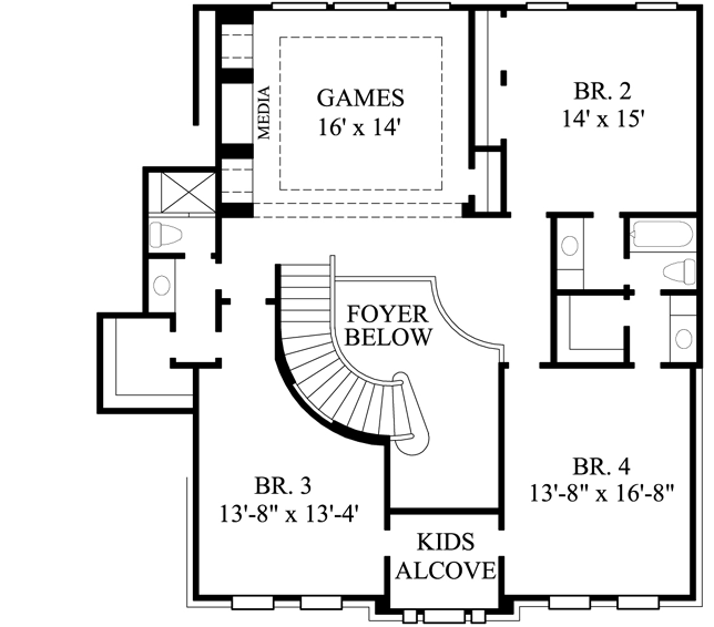Upper/Second Floor Plan:62-232