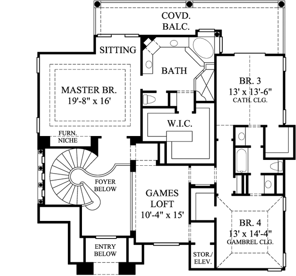 Upper/Second Floor Plan:62-242