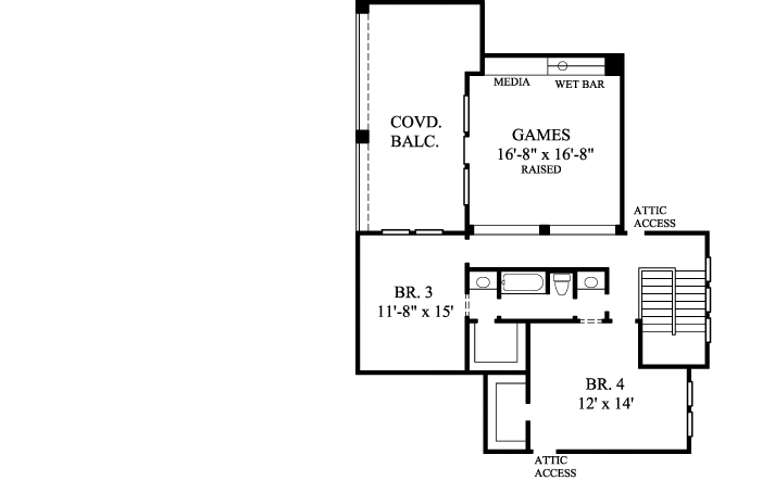 Upper/Second Floor Plan:62-245