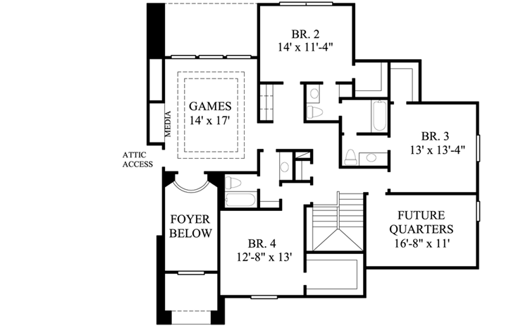 Upper/Second Floor Plan:62-252