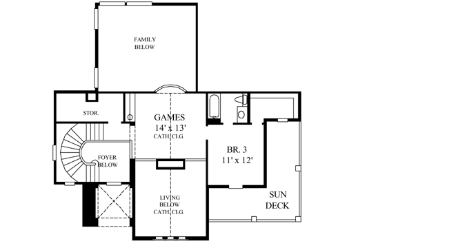 Upper/Second Floor Plan:62-266