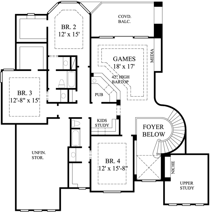 Upper/Second Floor Plan:62-268