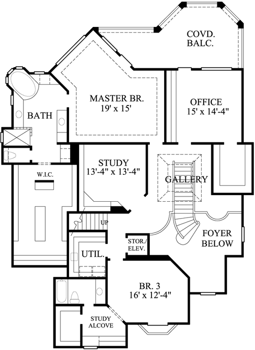Upper/Second Floor Plan:62-291