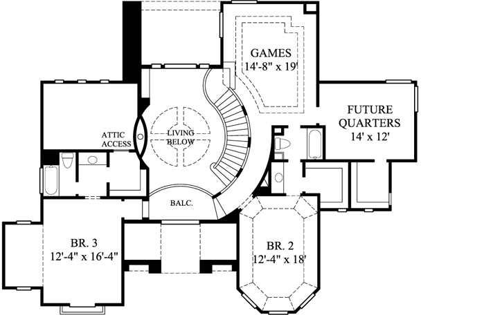 Upper/Second Floor Plan:62-293