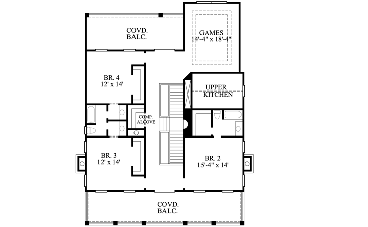 Upper/Second Floor Plan:62-294