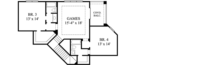 Upper/Second Floor Plan:62-296