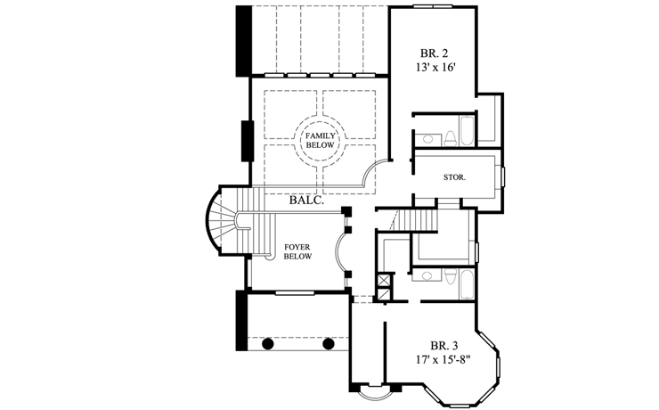Upper/Second Floor Plan:62-304