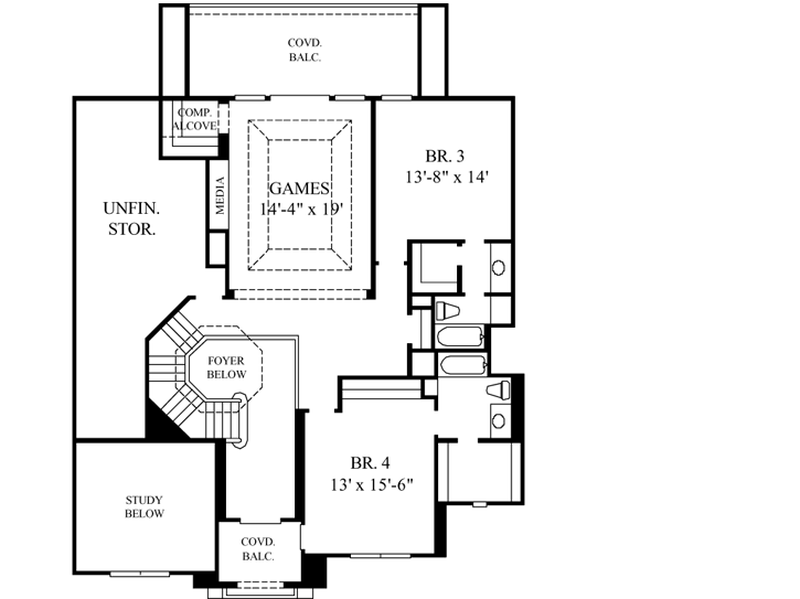Upper/Second Floor Plan:62-314