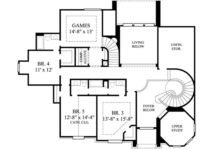 Upper/Second Floor Plan:62-315