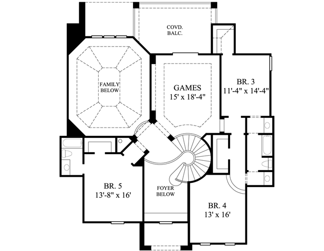 Upper/Second Floor Plan:62-325