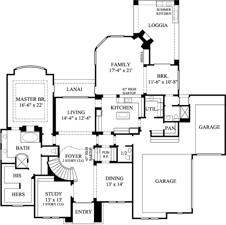 Main Floor Plan: 62-346