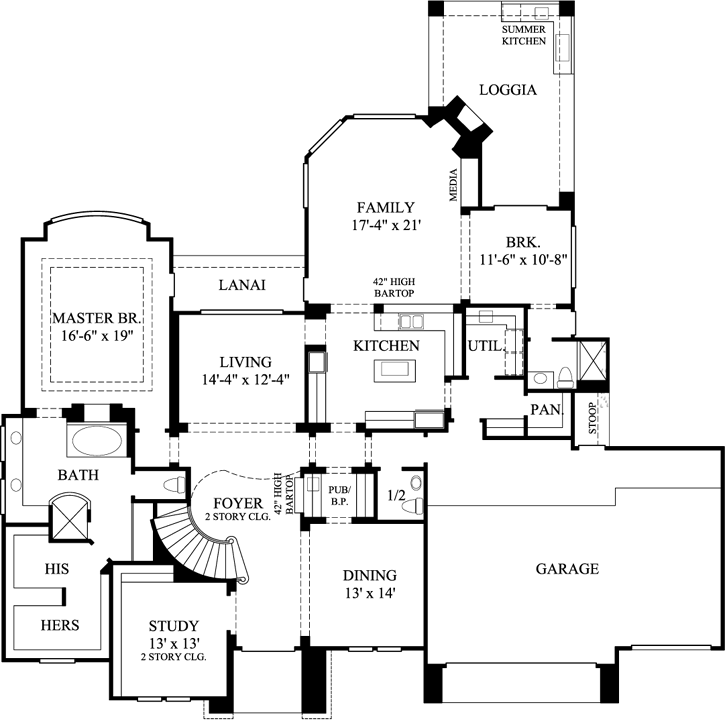 Main Floor Plan: 62-347