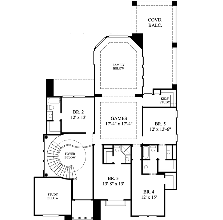 Upper/Second Floor Plan:62-347