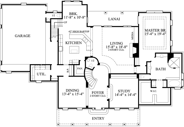 Main Floor Plan: 62-351