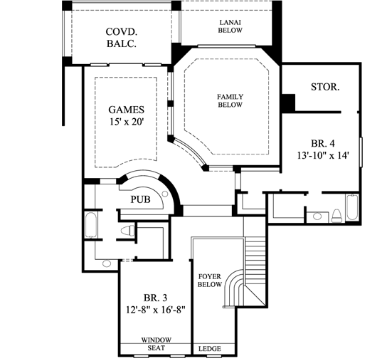 Upper/Second Floor Plan:62-375