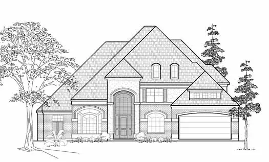 Traditional house plans 62-378 - front exterior, 4,660 sq ft, 4 bed, 3 bath house plans | Monster House Plans