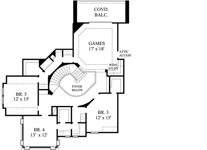Upper/Second Floor Plan:62-380