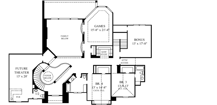Upper/Second Floor Plan:62-402