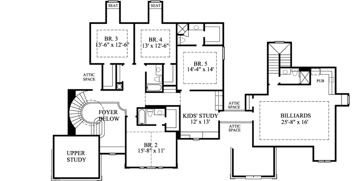 Upper/Second Floor Plan:62-411