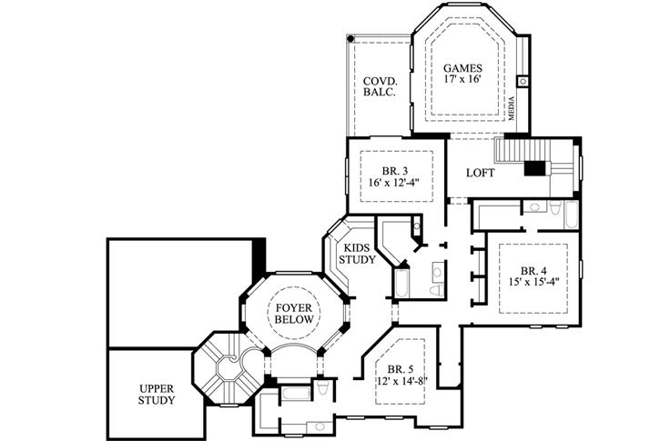 Upper/Second Floor Plan:62-452