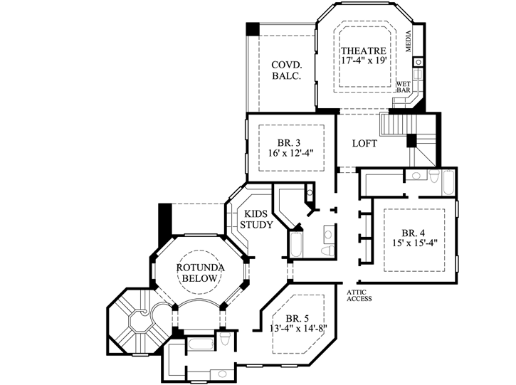 Upper/Second Floor Plan:62-454