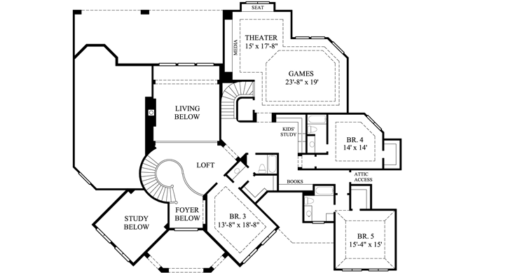 Upper/Second Floor Plan:62-468