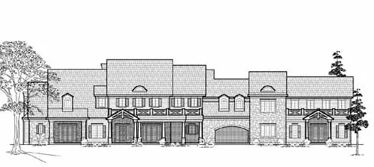 Farmhouse house plans 62-469 - front exterior, 6,398 sq ft, 5 bed, 4 bath house plans | Monster House Plans