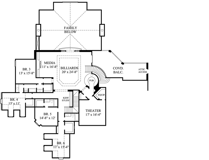 Upper/Second Floor Plan:62-490