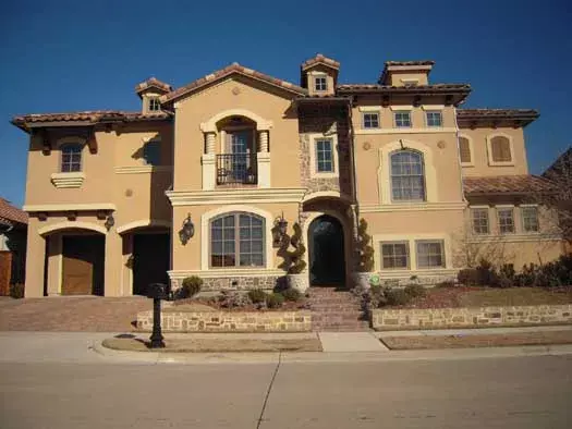 Mediterranean house plans 63-204 - front exterior, 4,427 sq ft, 4 bed, 4 bath house plans | Monster House Plans