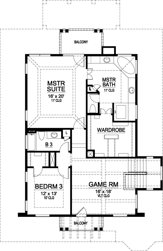 Upper/Second Floor Plan:63-215